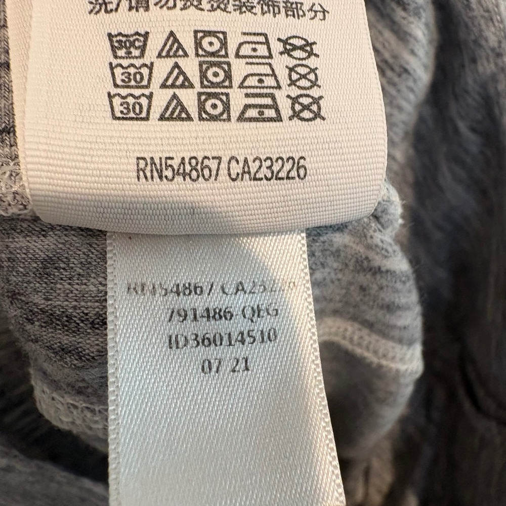 PINK Victoria's Secret XL Gray Heather Crossover Waist Cotton Blend Leggings - Picture 14 of 15
